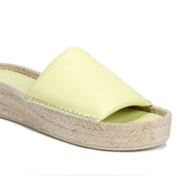 Vince Women's Jesse Slide Espadrille Sandals Shoes palelemon - Picture 4 of 8